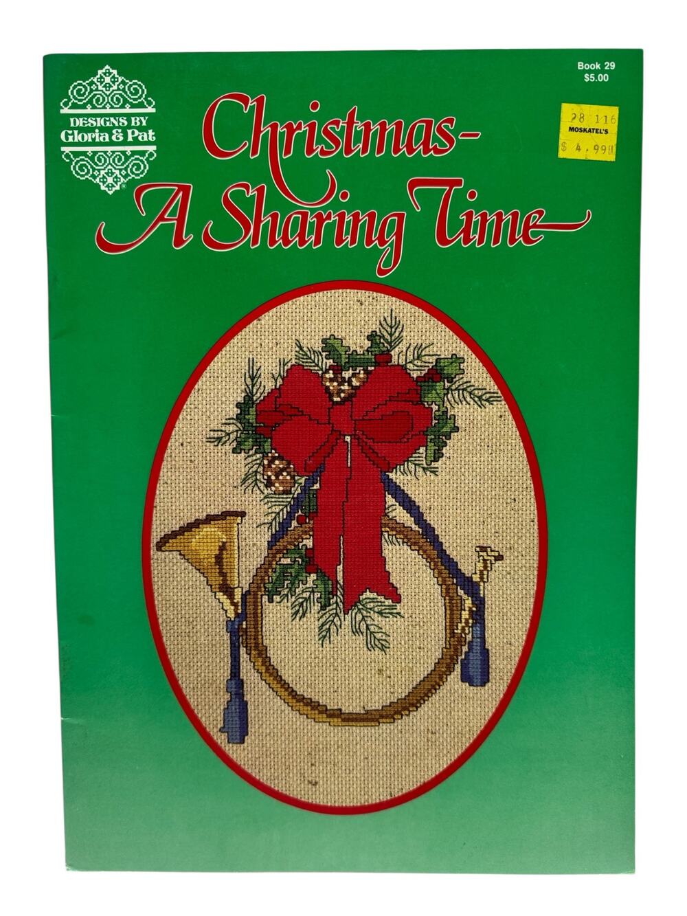 Vintage Christmas A Sharing Time Cross Stitch Design Book 1984 Holiday Christian